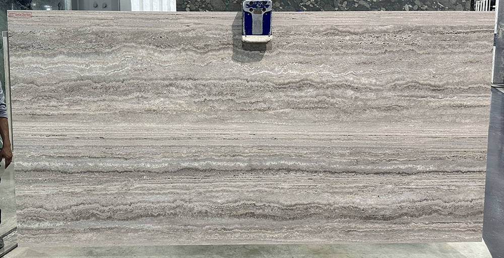 KOZO Porcelain Travertine Silver