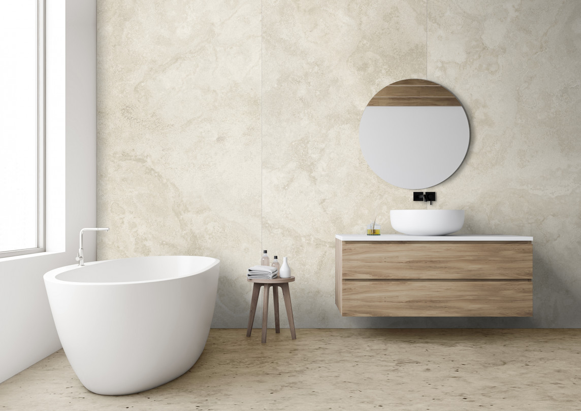 NOBILITA Porcelain Travertino Romano Classico Cross Cut