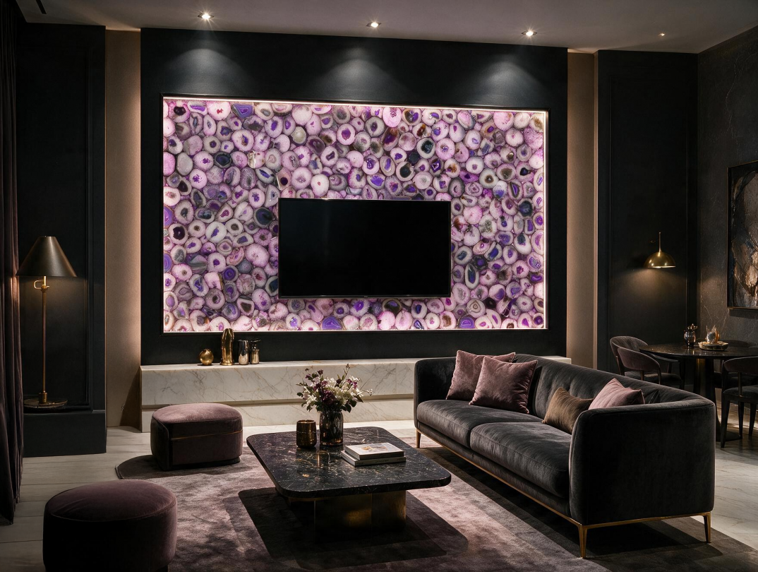 Precious Stone AGATE Purple