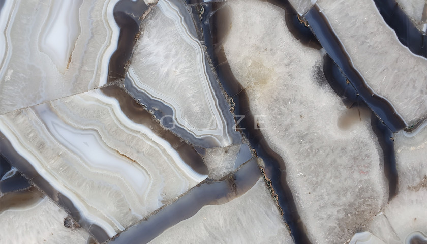 Precious Stone AGATE Grey Phoenix