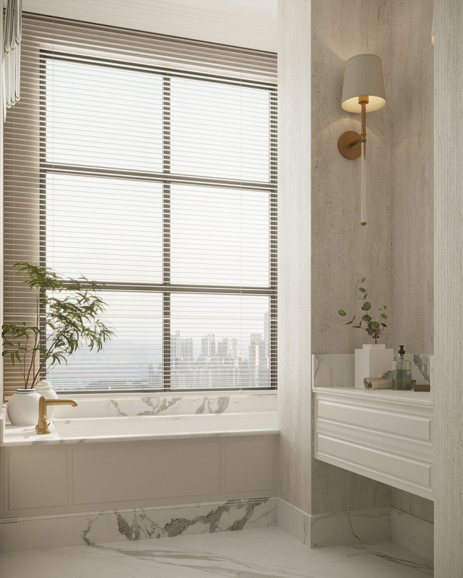KOZO Porcelain Travertine Navona Bianco
