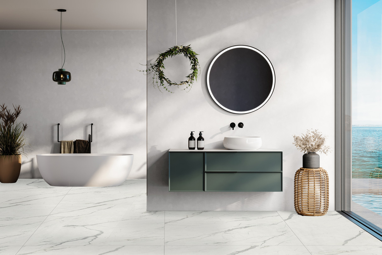 NOBILITA Porcelain Statuario Ultimo