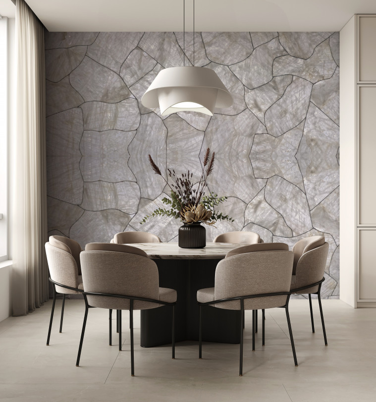 Precious Stone CRYSTAL Quartz White with Silver