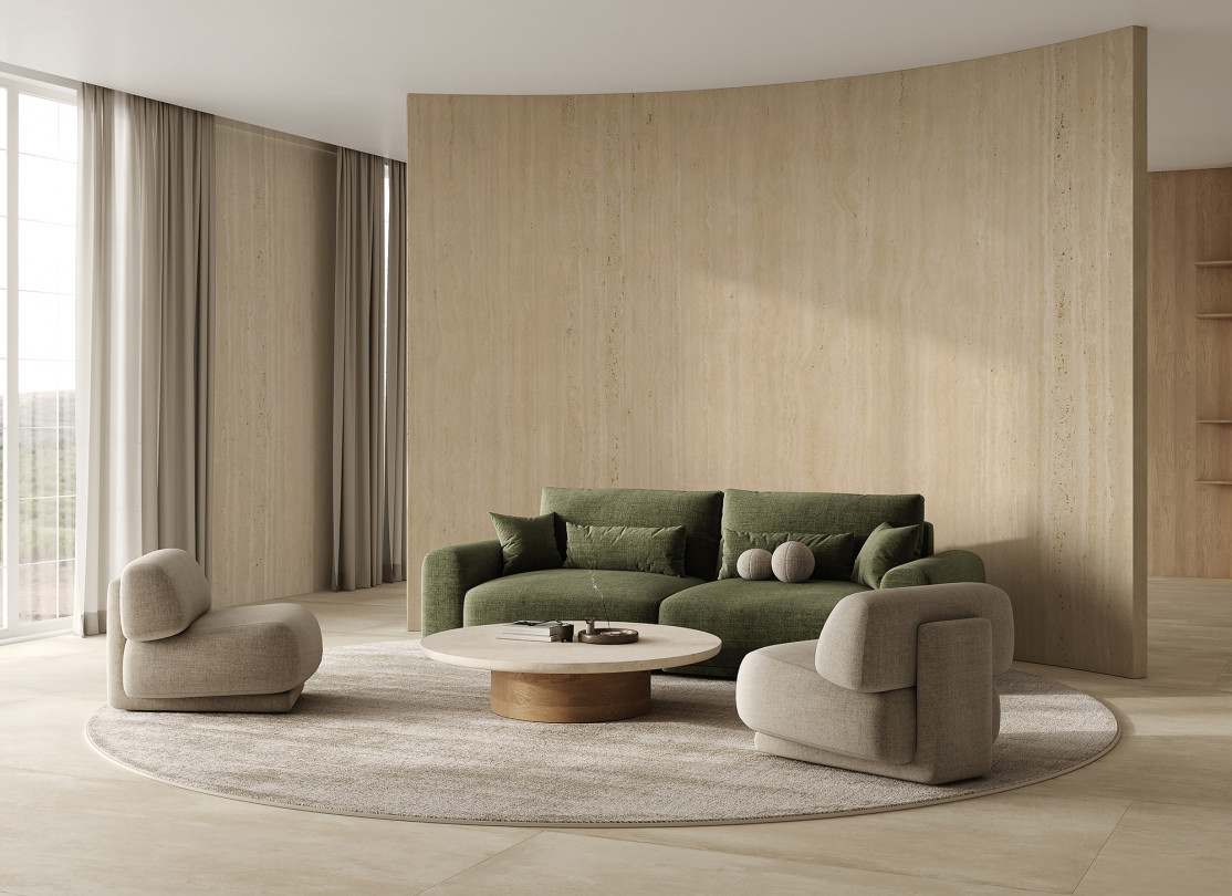 NOBILITA Porcelain Travertino Romano Classico Vein Cut