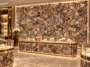 Precious Stone AGATE Atena with Gold