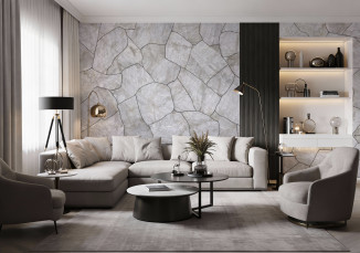 Precious Stone CRYSTAL Quartz White with Silver