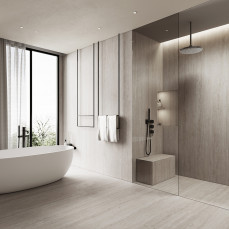 KOZO Porcelain Travertine Navona Bianco