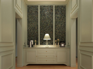 Precious Stone ABALONE Green Retro
