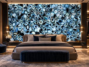 Precious Stone AGATE Blue Light