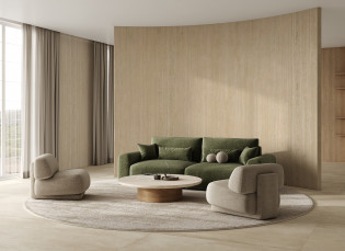 NOBILITA Porcelain Travertino Romano Classico Vein Cut